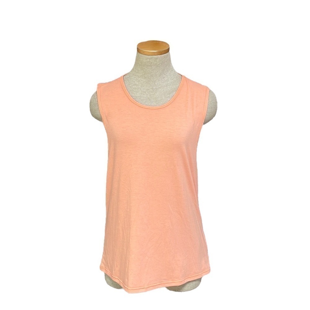 Onzie Tank Top Orange Workout Open Back Size Small